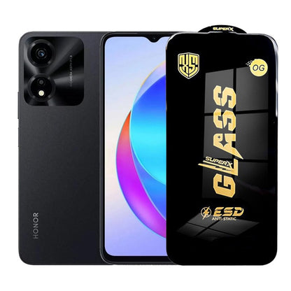 Folie de Protectie pentru Honor X5 Plus, Klevo, Sticla Securizata ESD, Margini Negre, Rezistenta la Zgirieturi, Antistatica, 0.35 mm, Transparenta