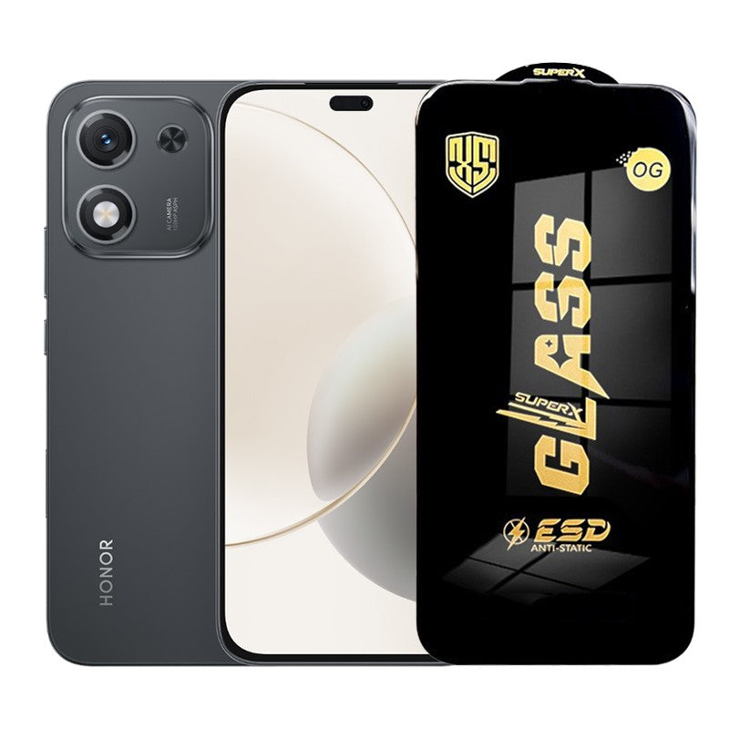 Folie de Protectie pentru Honor X70i, Klevo, Sticla Securizata ESD, Margini Negre, Rezistenta la Zgirieturi, Antistatica, 0.35 mm, Transparenta