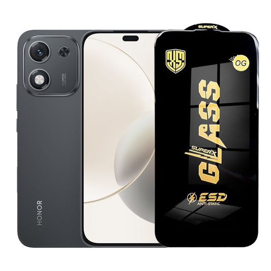 Folie de Protectie pentru Honor X70i, Klevo, Sticla Securizata ESD, Margini Negre, Rezistenta la Zgirieturi, Antistatica, 0.35 mm, Transparenta