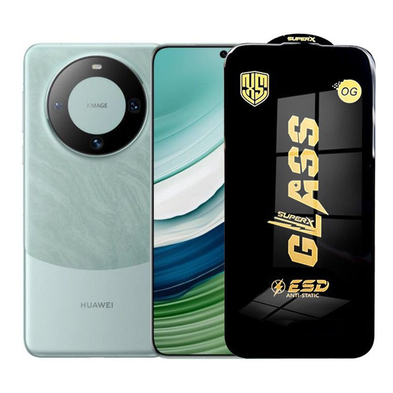 Folie de Protectie pentru Huawei Mate 60, Klevo, Sticla Securizata ESD, Margini Negre, Rezistenta la Zgirieturi, Antistatica, 0.35 mm, Transparenta