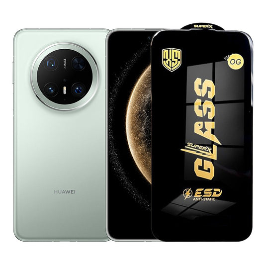 Folie de Protectie pentru Huawei Mate 70, Klevo, Sticla Securizata ESD, Margini Negre, Rezistenta la Zgirieturi, Antistatica, 0.35 mm, Transparenta