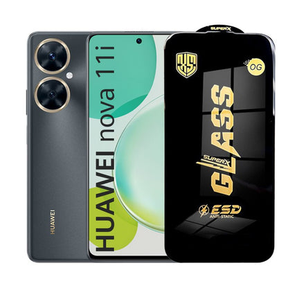 Folie de Protectie pentru Huawei Nova 11 i, Klevo, Sticla Securizata ESD, Margini Negre, Rezistenta la Zgirieturi, Antistatica, 0.35 mm, Transparenta