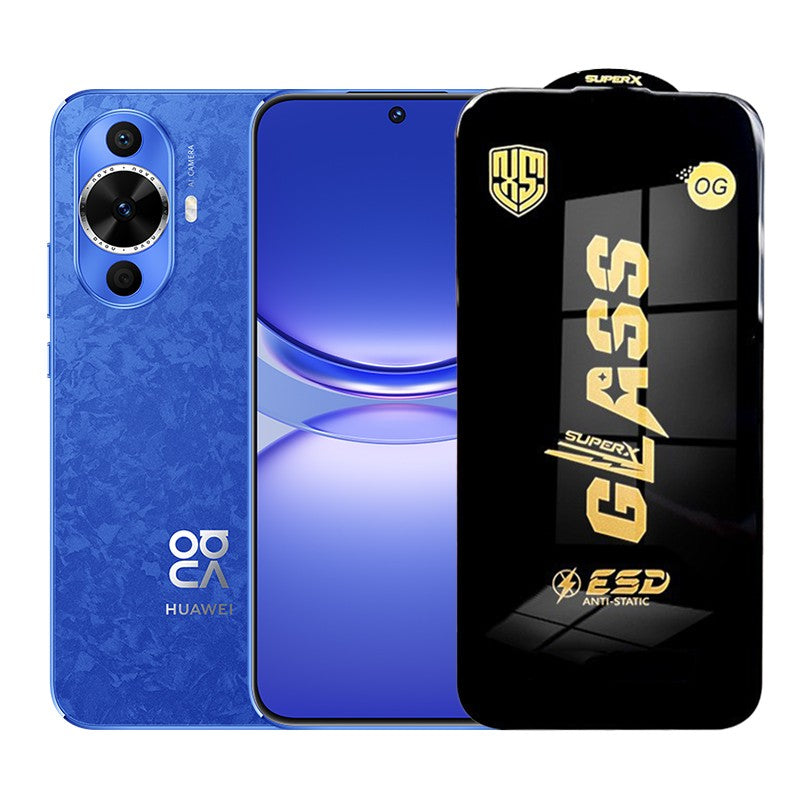 Folie de Protectie pentru Huawei Nova 12, Klevo, Sticla Securizata ESD, Margini Negre, Rezistenta la Zgirieturi, Antistatica, 0.35 mm, Transparenta