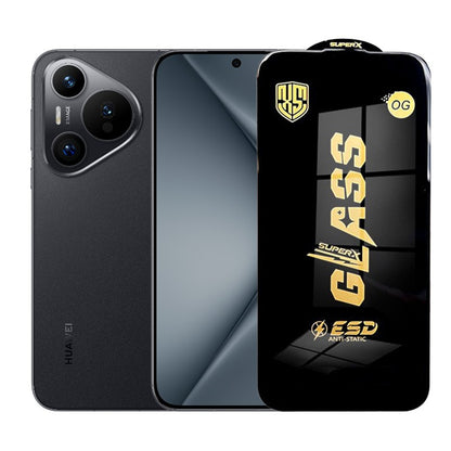 Folie de Protectie pentru Huawei Pura 70, Klevo, Sticla Securizata ESD, Margini Negre, Rezistenta la Zgirieturi, Antistatica, 0.35 mm, Transparenta