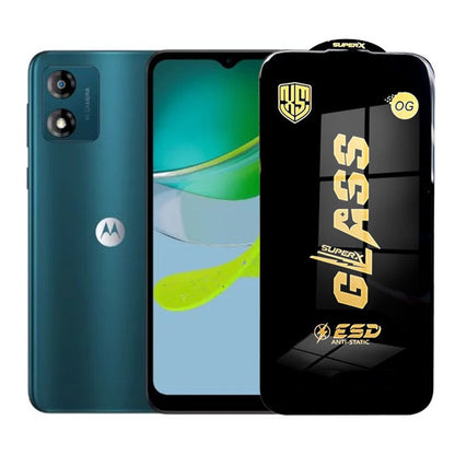 Folie de Protectie pentru Motorola Moto E13, Klevo, Sticla Securizata ESD, Margini Negre, Rezistenta la Zgirieturi, Antistatica, 0.35 mm, Transparenta