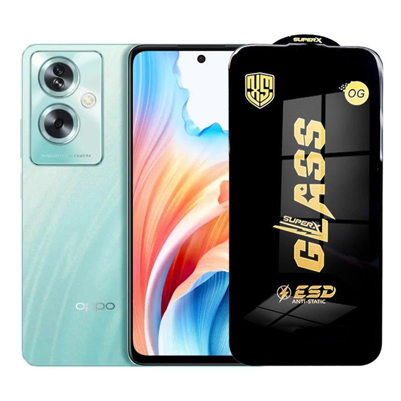 Folie de Protectie pentru Oppo A2, Klevo, Sticla Securizata ESD, Margini Negre, Rezistenta la Zgirieturi, Antistatica, 0.35 mm, Transparenta