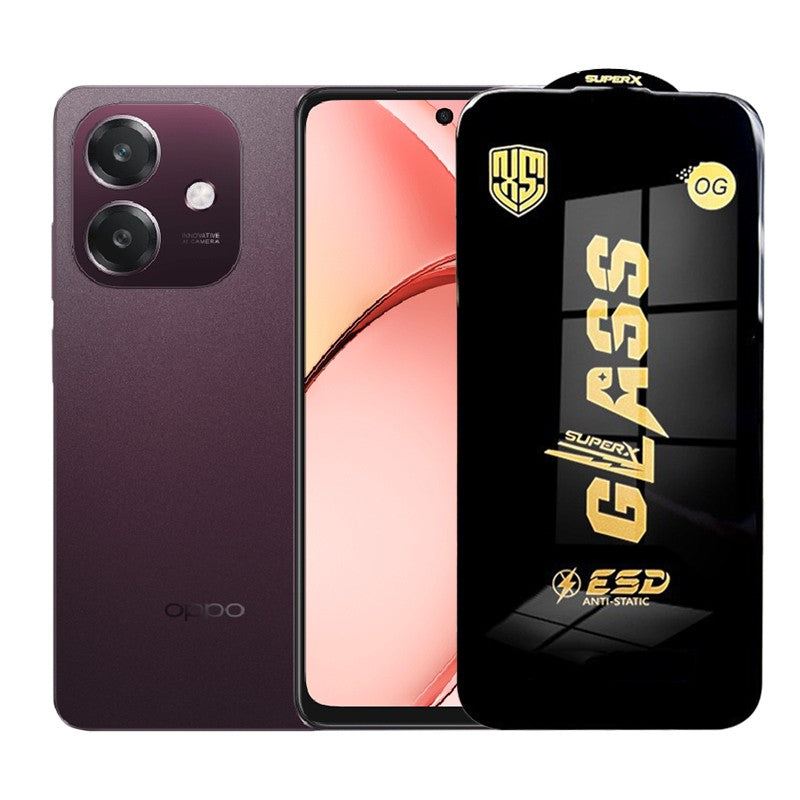 Folie de Protectie pentru Oppo A3, Klevo, Sticla Securizata ESD, Margini Negre, Rezistenta la Zgirieturi, Antistatica, 0.35 mm, Transparenta