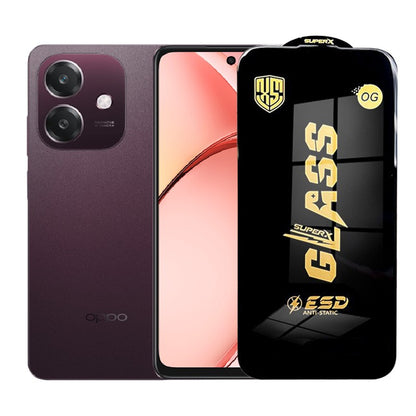 Folie de Protectie pentru Oppo A3, Klevo, Sticla Securizata ESD, Margini Negre, Rezistenta la Zgirieturi, Antistatica, 0.35 mm, Transparenta