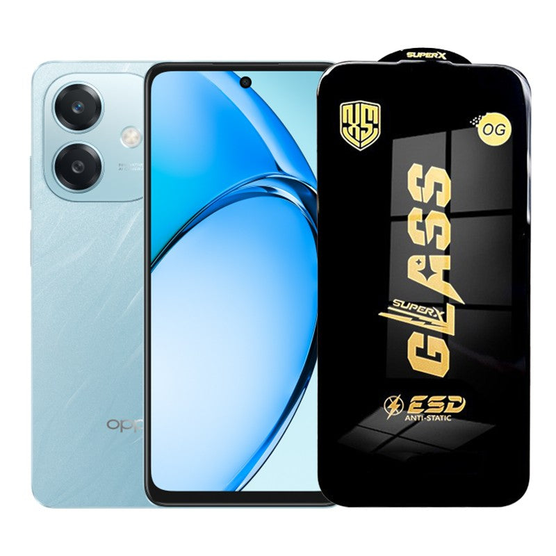 Folie de Protectie pentru Oppo A3x, Klevo, Sticla Securizata ESD, Margini Negre, Rezistenta la Zgirieturi, Antistatica, 0.35 mm, Transparenta