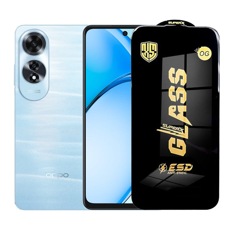 Folie de Protectie pentru Oppo A60, Klevo, Sticla Securizata ESD, Margini Negre, Rezistenta la Zgirieturi, Antistatica, 0.35 mm, Transparenta