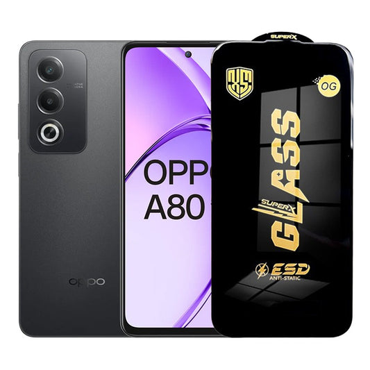 Folie de Protectie pentru Oppo A80, Klevo, Sticla Securizata ESD, Margini Negre, Rezistenta la Zgirieturi, Antistatica, 0.35 mm, Transparenta