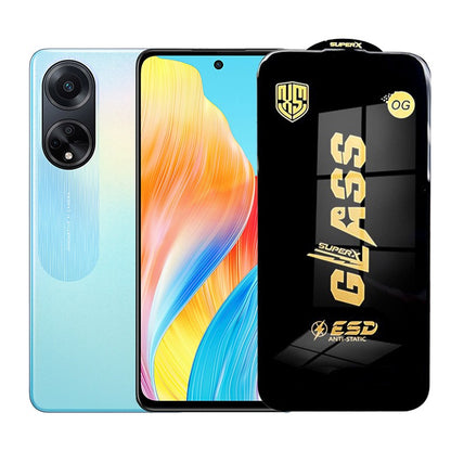 Folie de Protectie pentru Oppo A98, Klevo, Sticla Securizata ESD, Margini Negre, Rezistenta la Zgirieturi, Antistatica, 0.35 mm, Transparenta