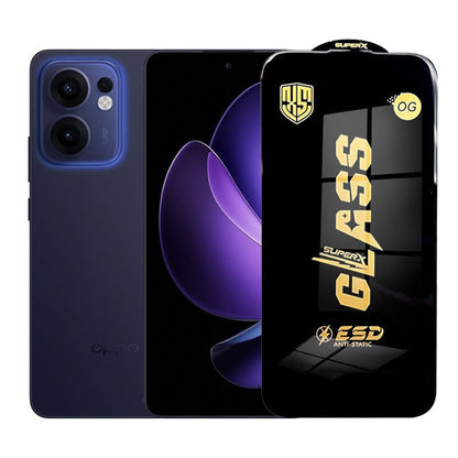 Folie de Protectie pentru Oppo Reno13, Klevo, Sticla Securizata ESD, Margini Negre, Rezistenta la Zgirieturi, Antistatica, 0.35 mm, Transparenta