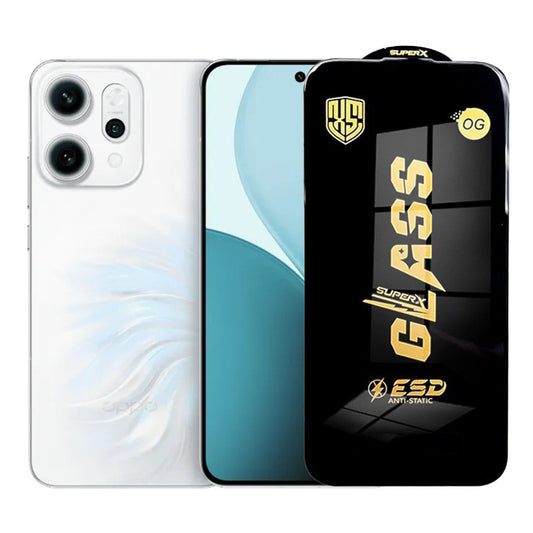 Folie de Protectie pentru Oppo Reno14 Pro, Klevo, Sticla Securizata ESD, Margini Negre, Rezistenta la Zgirieturi, Antistatica, 0.35 mm, Transparenta
