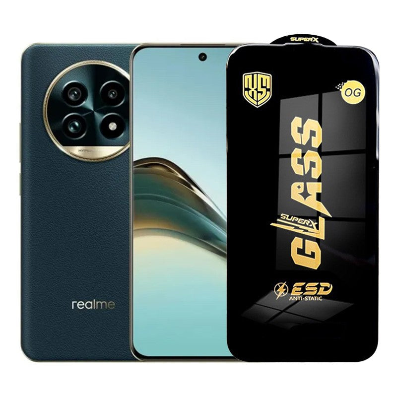 Folie de Protectie pentru Realme 13, Klevo, Sticla Securizata ESD, Margini Negre, Rezistenta la Zgirieturi, Antistatica, 0.35 mm, Transparenta