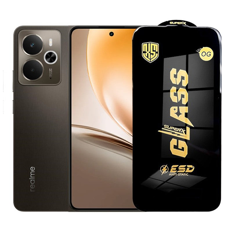 Folie de Protectie pentru Realme 14, Klevo, Sticla Securizata ESD, Margini Negre, Rezistenta la Zgirieturi, Antistatica, 0.35 mm, Transparenta