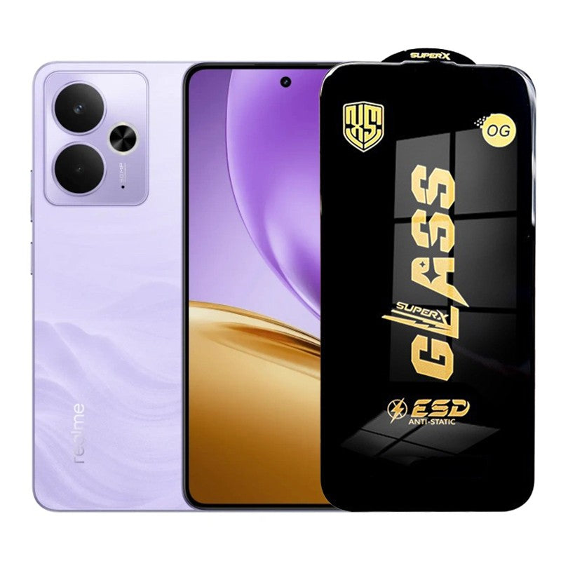 Folie de Protectie pentru Realme 14T, Klevo, Sticla Securizata ESD, Margini Negre, Rezistenta la Zgirieturi, Antistatica, 0.35 mm, Transparenta