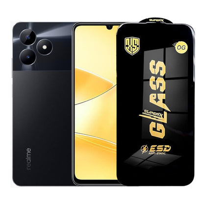 Folie de Protectie pentru Realme C51, Klevo, Sticla Securizata ESD, Margini Negre, Rezistenta la Zgirieturi, Antistatica, 0.35 mm, Transparenta