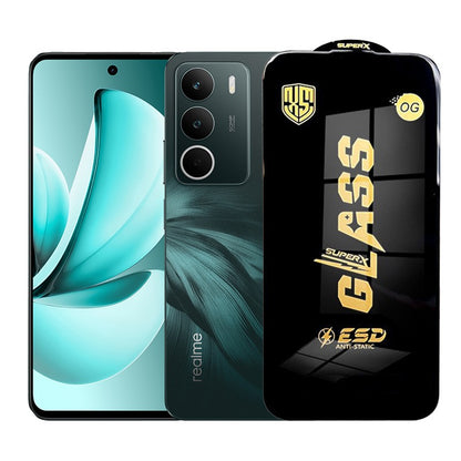 Folie de Protectie pentru Realme C71, Klevo, Sticla Securizata ESD, Margini Negre, Rezistenta la Zgirieturi, Antistatica, 0.35 mm, Transparenta