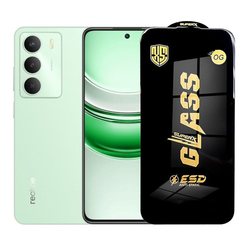 Folie de Protectie pentru Realme C73, Klevo, Sticla Securizata ESD, Margini Negre, Rezistenta la Zgirieturi, Antistatica, 0.35 mm, Transparenta