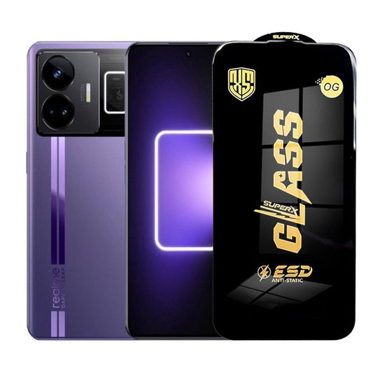 Folie de Protectie pentru Realme GT3, Klevo, Sticla Securizata ESD, Margini Negre, Rezistenta la Zgirieturi, Antistatica, 0.35 mm, Transparenta