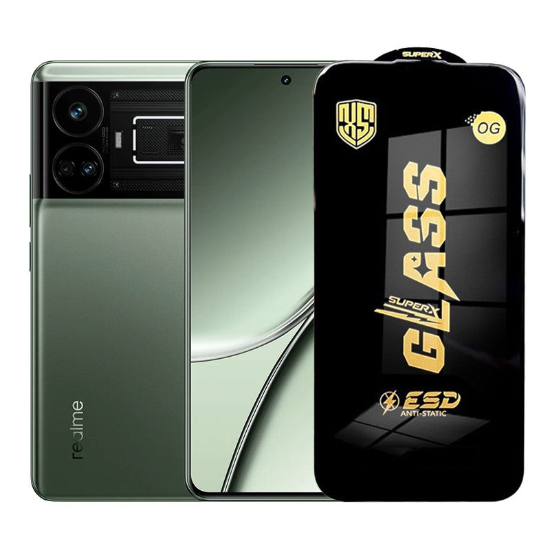 Folie de Protectie pentru Realme GT5, Klevo, Sticla Securizata ESD, Margini Negre, Rezistenta la Zgirieturi, Antistatica, 0.35 mm, Transparenta