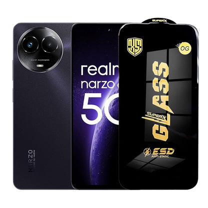 Folie de Protectie pentru Realme Narzo 60x, Klevo, Sticla Securizata ESD, Margini Negre, Rezistenta la Zgirieturi, Antistatica, 0.35 mm, Transparenta
