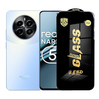 Folie de Protectie pentru Realme Narzo 70 Pro, Klevo, Sticla Securizata ESD, Margini Negre, Rezistenta la Zgirieturi, Antistatica, 0.35 mm, Transparenta