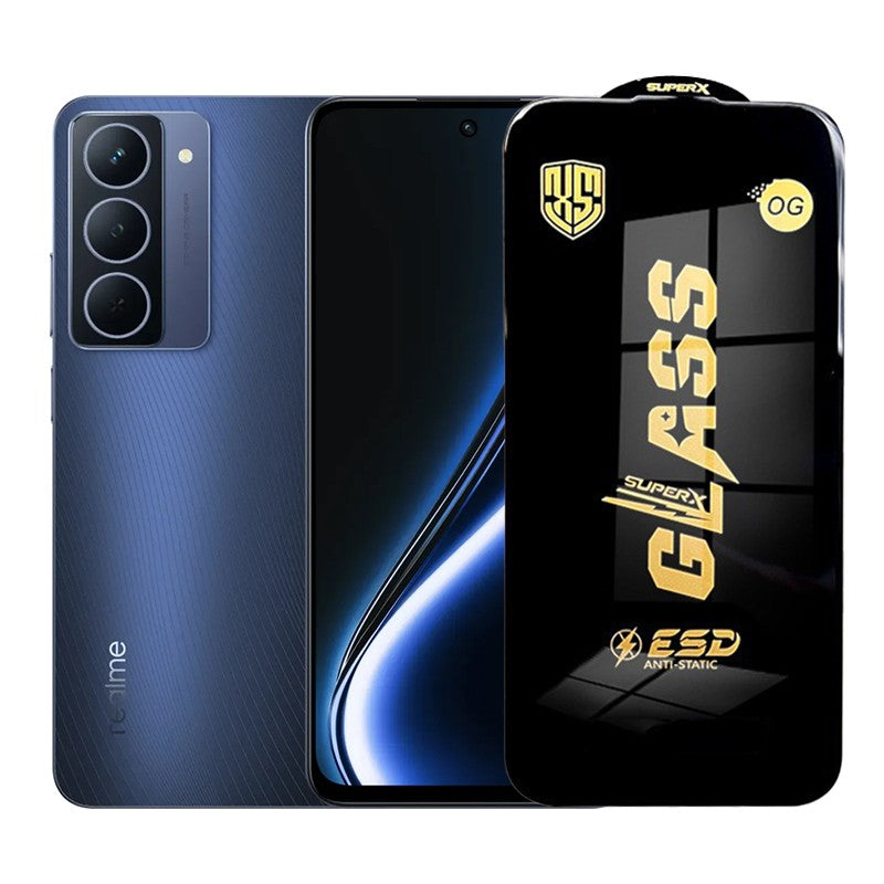 Folie de Protectie pentru Realme Narzo 80x, Klevo, Sticla Securizata ESD, Margini Negre, Rezistenta la Zgirieturi, Antistatica, 0.35 mm, Transparenta