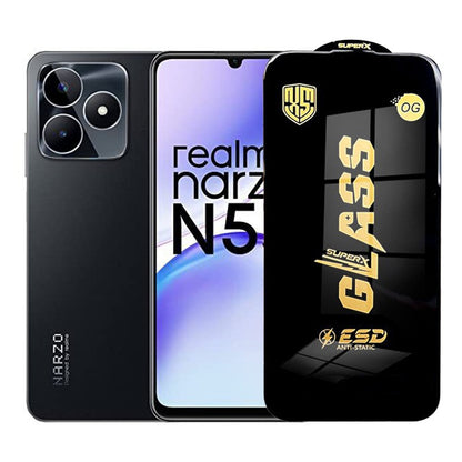 Folie de Protectie pentru Realme Narzo N53, Klevo, Sticla Securizata ESD, Margini Negre, Rezistenta la Zgirieturi, Antistatica, 0.35 mm, Transparenta