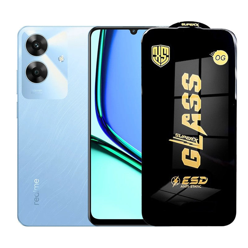 Folie de Protectie pentru Realme Note 60, Klevo, Sticla Securizata ESD, Margini Negre, Rezistenta la Zgirieturi, Antistatica, 0.35 mm, Transparenta