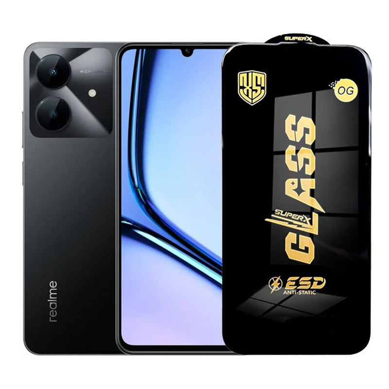 Folie de Protectie pentru Realme Note 60x, Klevo, Sticla Securizata ESD, Margini Negre, Rezistenta la Zgirieturi, Antistatica, 0.35 mm, Transparenta