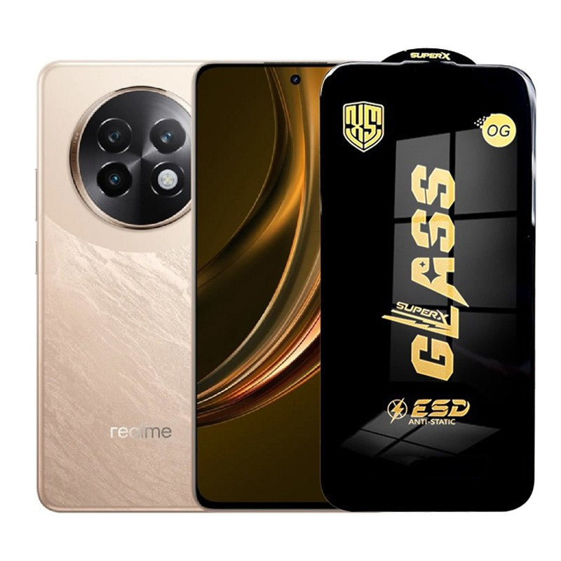 Folie de Protectie pentru Realme13+, Klevo, Sticla Securizata ESD, Margini Negre, Rezistenta la Zgirieturi, Antistatica, 0.35 mm, Transparenta