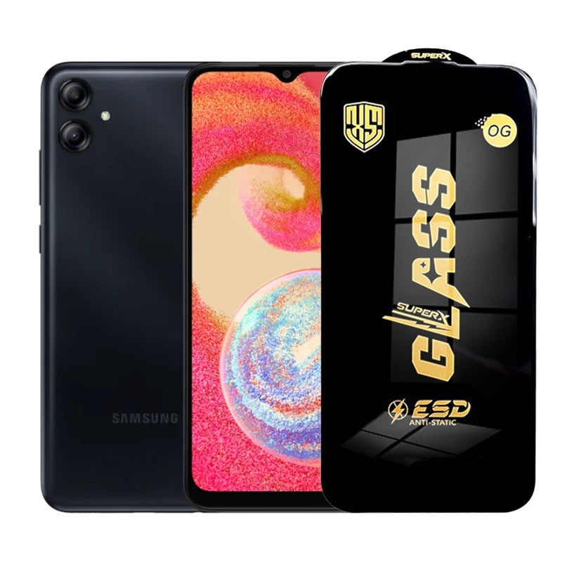 Folie de Protectie pentru Samsung Galaxy A04s, Klevo, Sticla Securizata ESD, Margini Negre, Rezistenta la Zgirieturi, Antistatica, 0.35 mm, Transparenta