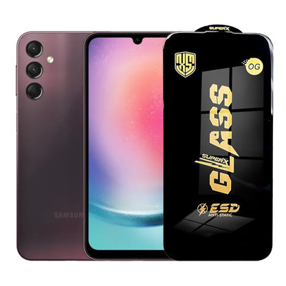 Folie de Protectie pentru Samsung Galaxy A24, Klevo, Sticla Securizata ESD, Margini Negre, Rezistenta la Zgirieturi, Antistatica, 0.35 mm, Transparenta