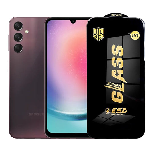 Folie de Protectie pentru Samsung Galaxy A24, Klevo, Sticla Securizata ESD, Margini Negre, Rezistenta la Zgirieturi, Antistatica, 0.35 mm, Transparenta