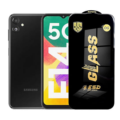Folie de Protectie pentru Samsung Galaxy F14, Klevo, Sticla Securizata ESD, Margini Negre, Rezistenta la Zgirieturi, Antistatica, 0.35 mm, Transparenta