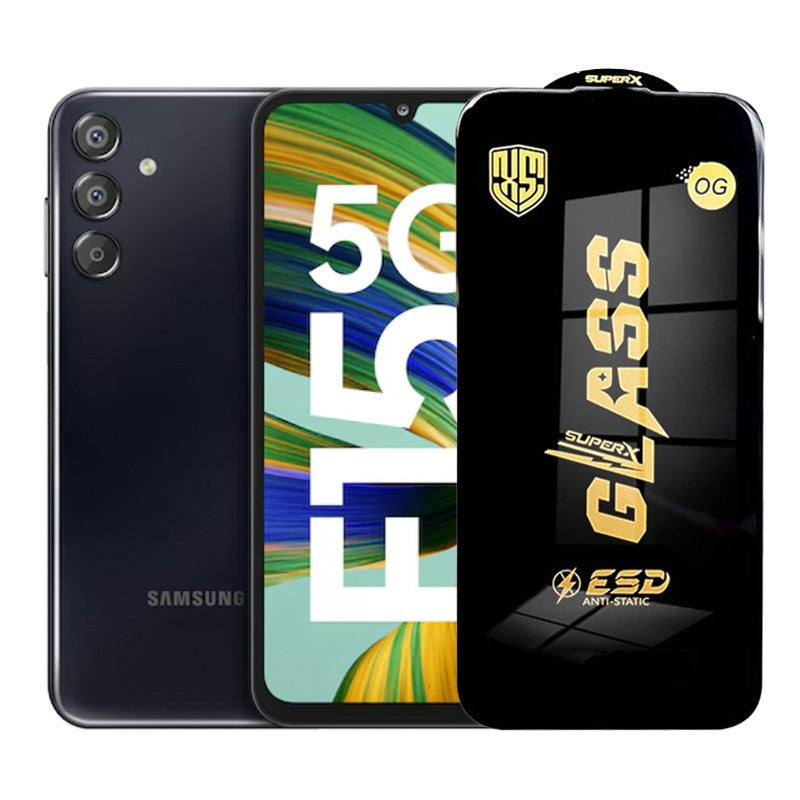 Folie de Protectie pentru Samsung Galaxy F15, Klevo, Sticla Securizata ESD, Margini Negre, Rezistenta la Zgirieturi, Antistatica, 0.35 mm, Transparenta