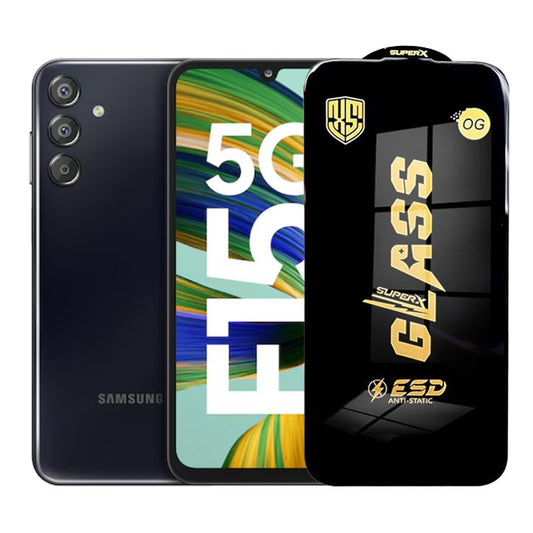 Folie de Protectie pentru Samsung Galaxy F15, Klevo, Sticla Securizata ESD, Margini Negre, Rezistenta la Zgirieturi, Antistatica, 0.35 mm, Transparenta