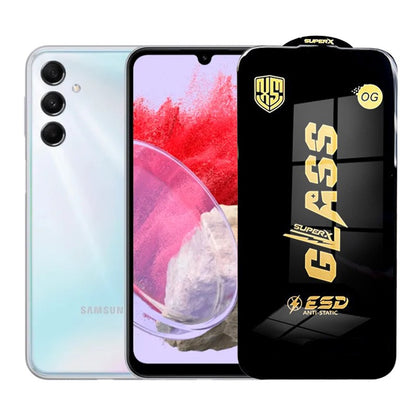 Folie de Protectie pentru Samsung Galaxy M34, Klevo, Sticla Securizata ESD, Margini Negre, Rezistenta la Zgirieturi, Antistatica, 0.35 mm, Transparenta