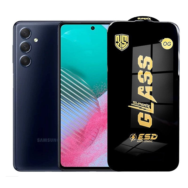 Folie de Protectie pentru Samsung Galaxy M54, Klevo, Sticla Securizata ESD, Margini Negre, Rezistenta la Zgirieturi, Antistatica, 0.35 mm, Transparenta