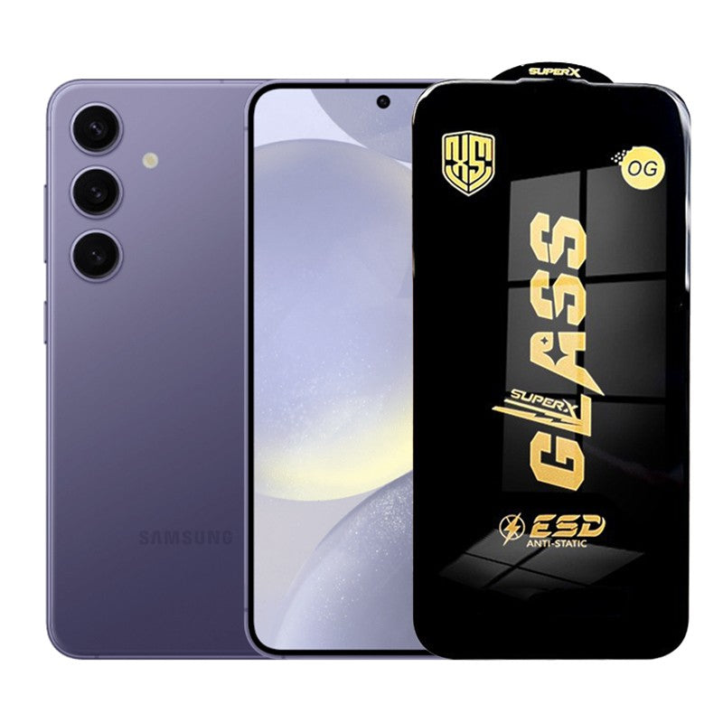 Folie de Protectie pentru Samsung Galaxy S24, Klevo, Sticla Securizata ESD, Margini Negre, Rezistenta la Zgirieturi, Antistatica, 0.35 mm, Transparenta