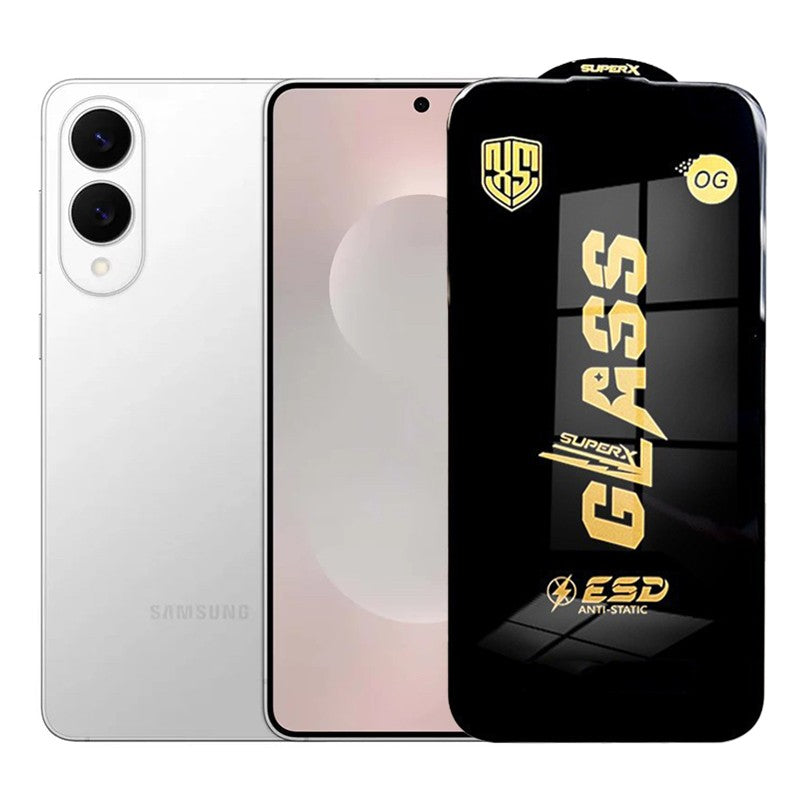 Folie de Protectie pentru Samsung Galaxy S25 Edge, Klevo, Sticla Securizata ESD, Margini Negre, Rezistenta la Zgirieturi, Antistatica, 0.35 mm, Transparenta
