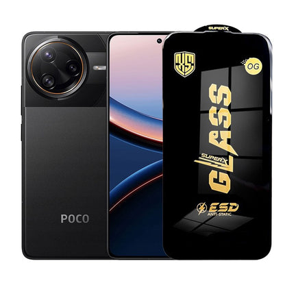 Folie de Protectie pentru Xiaomi Poco F7 Ultra, Klevo, Sticla Securizata ESD, Margini Negre, Rezistenta la Zgirieturi, Antistatica, 0.35 mm, Transparenta