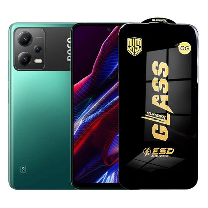 Folie de Protectie pentru Xiaomi Poco X5, Klevo, Sticla Securizata ESD, Margini Negre, Rezistenta la Zgirieturi, Antistatica, 0.35 mm, Transparenta