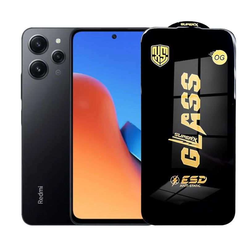 Folie de Protectie pentru Xiaomi Redmi 12, Klevo, Sticla Securizata ESD, Margini Negre, Rezistenta la Zgirieturi, Antistatica, 0.35 mm, Transparenta