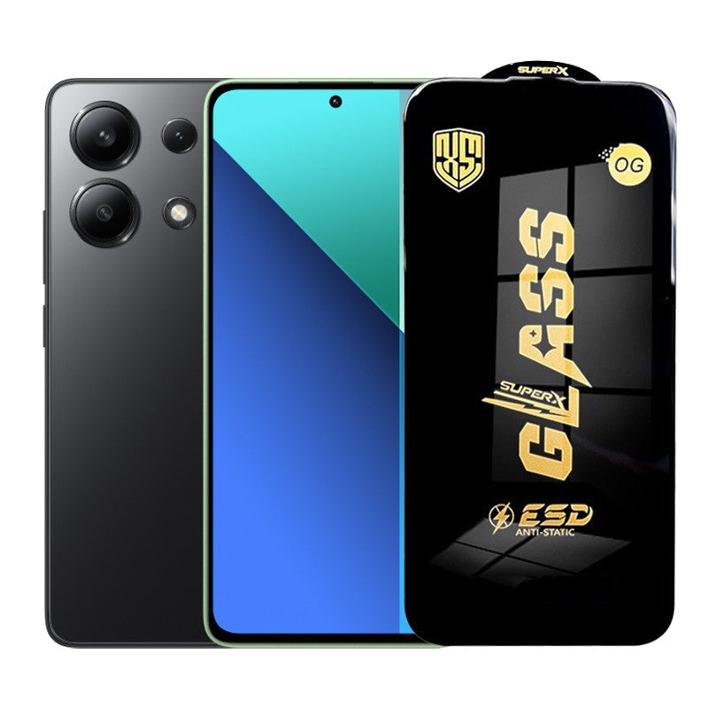Folie de Protectie pentru Xiaomi Redmi 13, Klevo, Sticla Securizata ESD, Margini Negre, Rezistenta la Zgirieturi, Antistatica, 0.35 mm, Transparenta