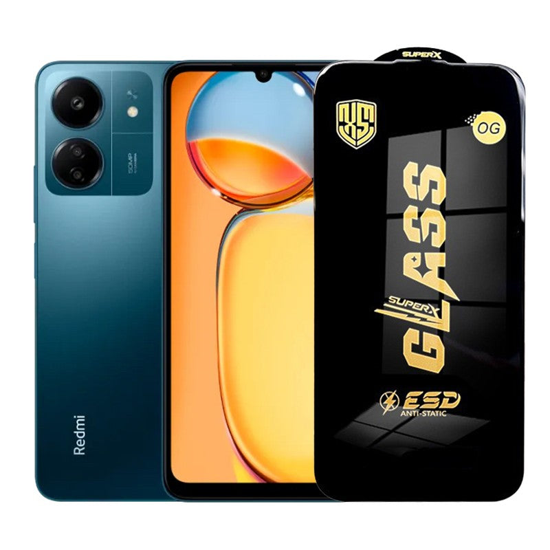 Folie de Protectie pentru Xiaomi Redmi 13C, Klevo, Sticla Securizata ESD, Margini Negre, Rezistenta la Zgirieturi, Antistatica, 0.35 mm, Transparenta
