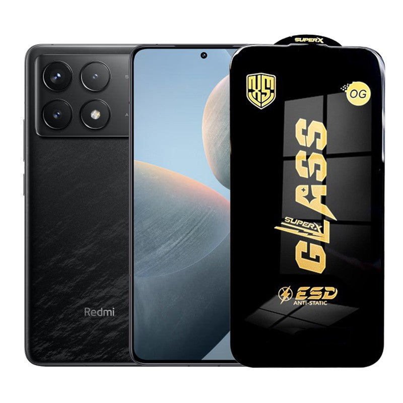 Folie de Protectie pentru Xiaomi Redmi K70E, Klevo, Sticla Securizata ESD, Margini Negre, Rezistenta la Zgirieturi, Antistatica, 0.35 mm, Transparenta