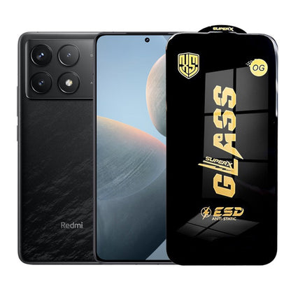 Folie de Protectie pentru Xiaomi Redmi K70E, Klevo, Sticla Securizata ESD, Margini Negre, Rezistenta la Zgirieturi, Antistatica, 0.35 mm, Transparenta